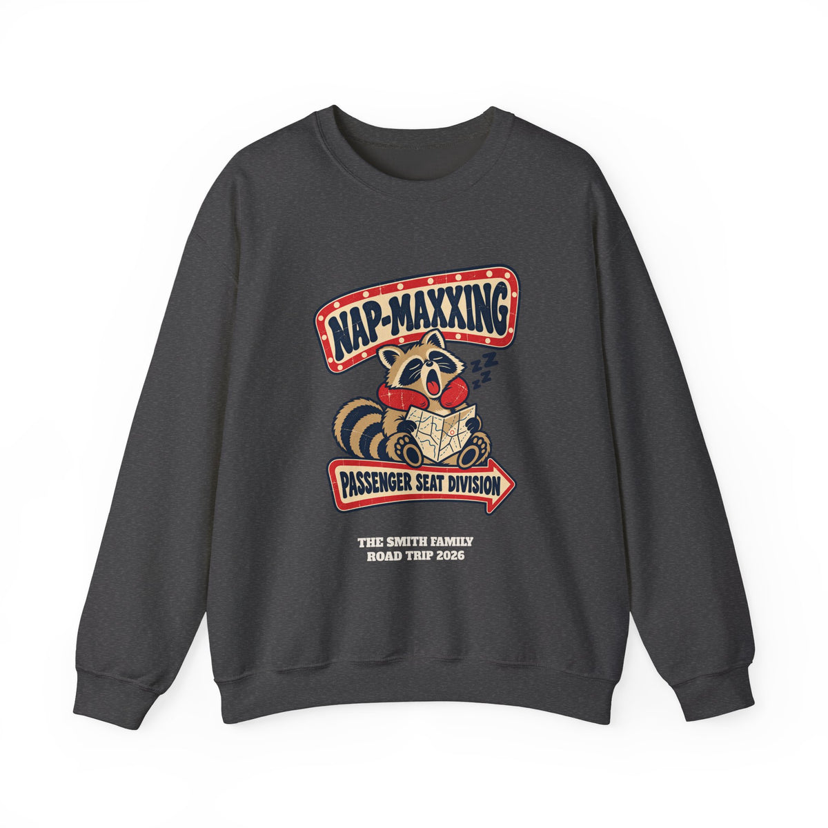 Custom Nap-Maxxing Road Trip Sweatshirt