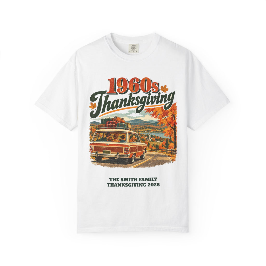 Custom 1960s Thanksgiving Family Road Trip Shirt