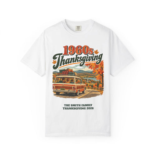 Custom 1960s Thanksgiving Family Road Trip Shirt