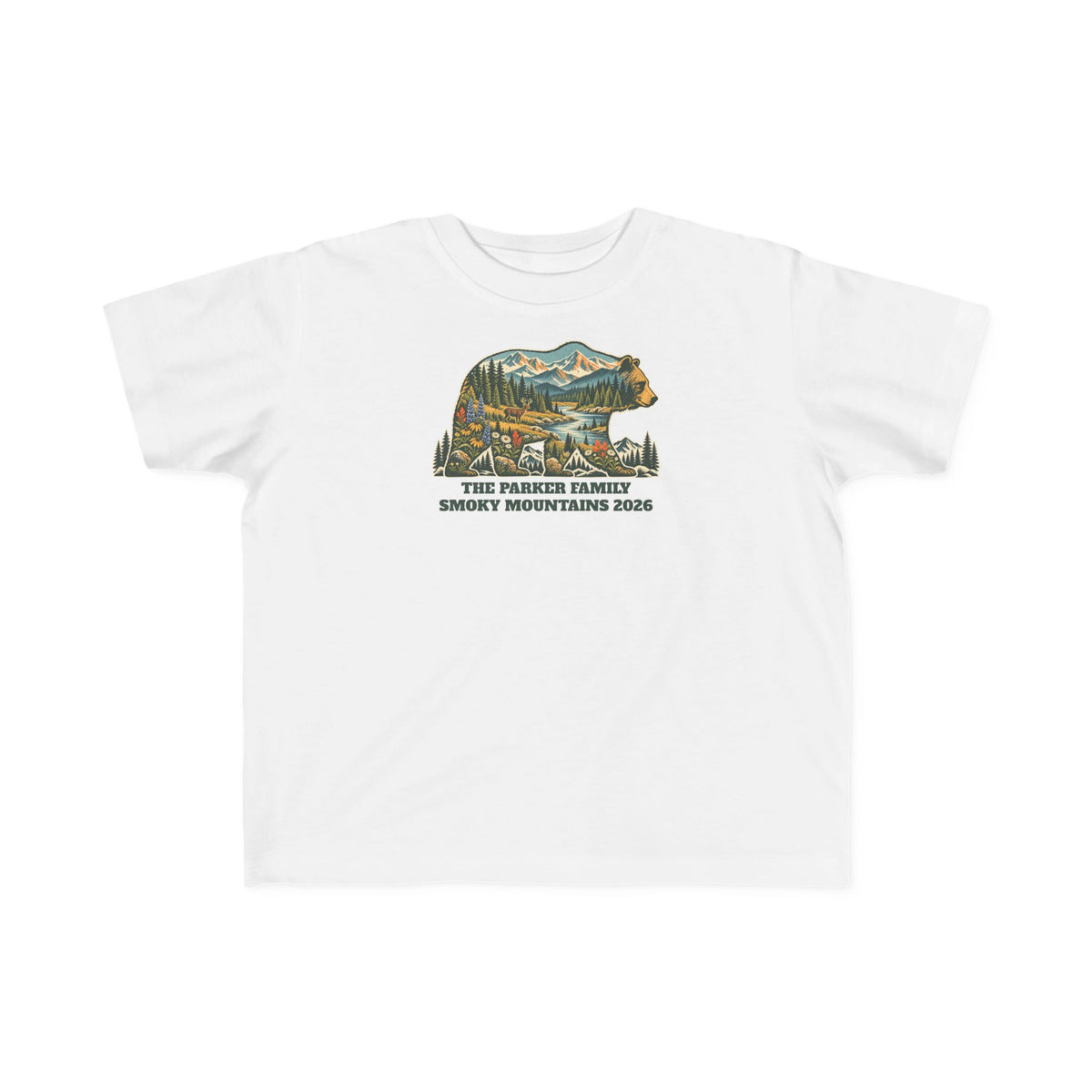 Custom Toddler National Park Bear Tee