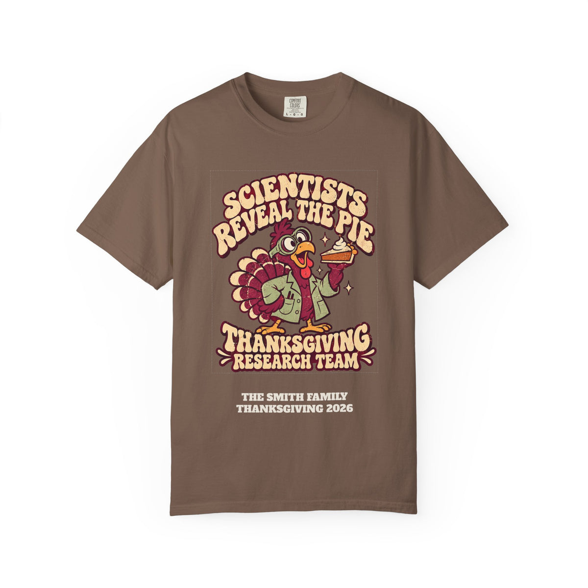 Custom Thanksgiving Pie Research Team Shirt