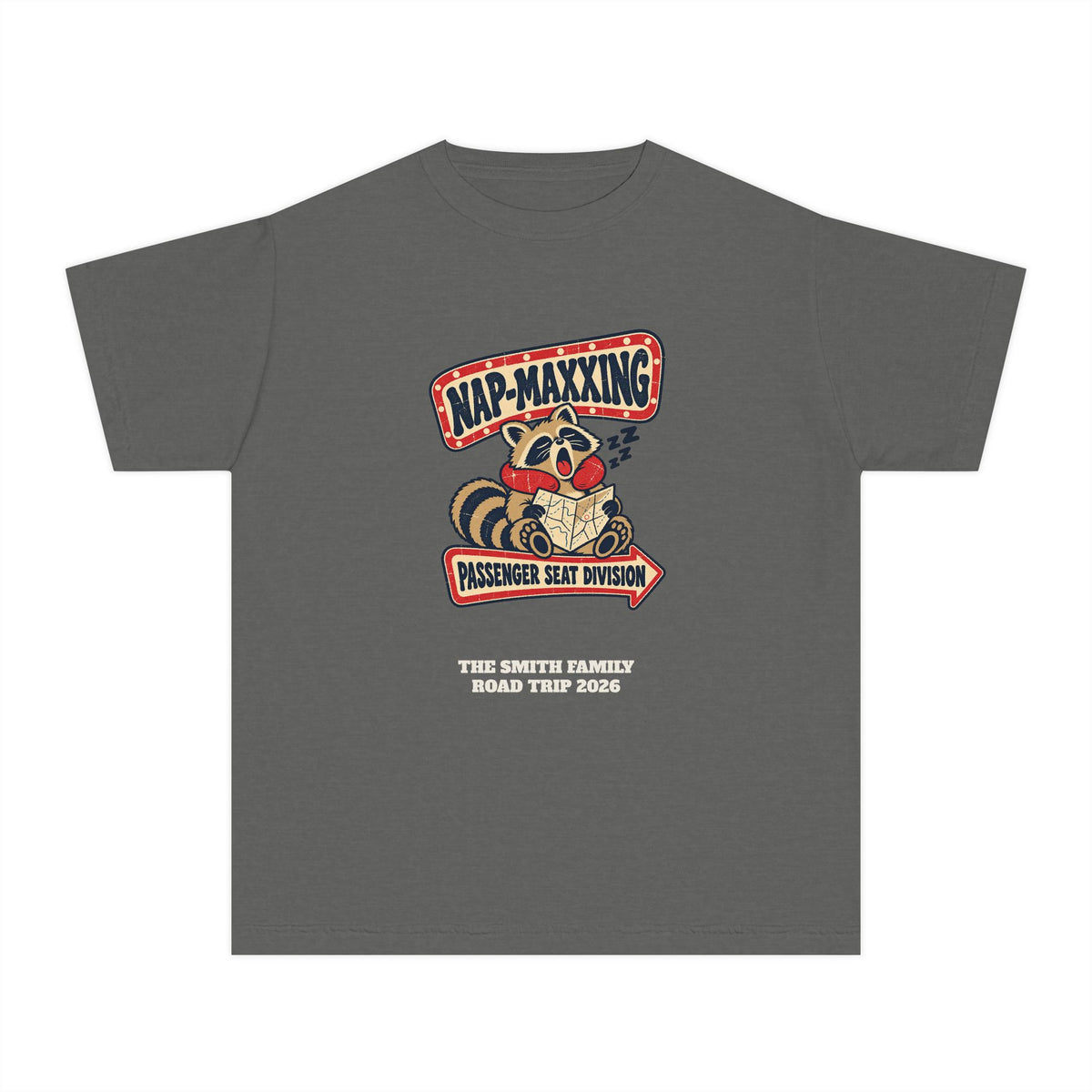 Custom Kids Nap-Maxxing Road Trip Shirt