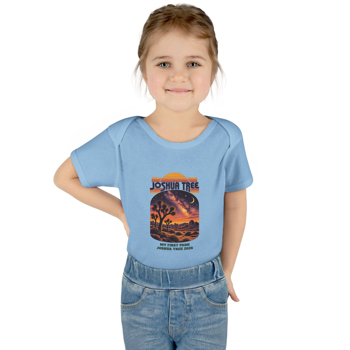 Custom Baby Joshua Tree National Park Night Sky Onesie