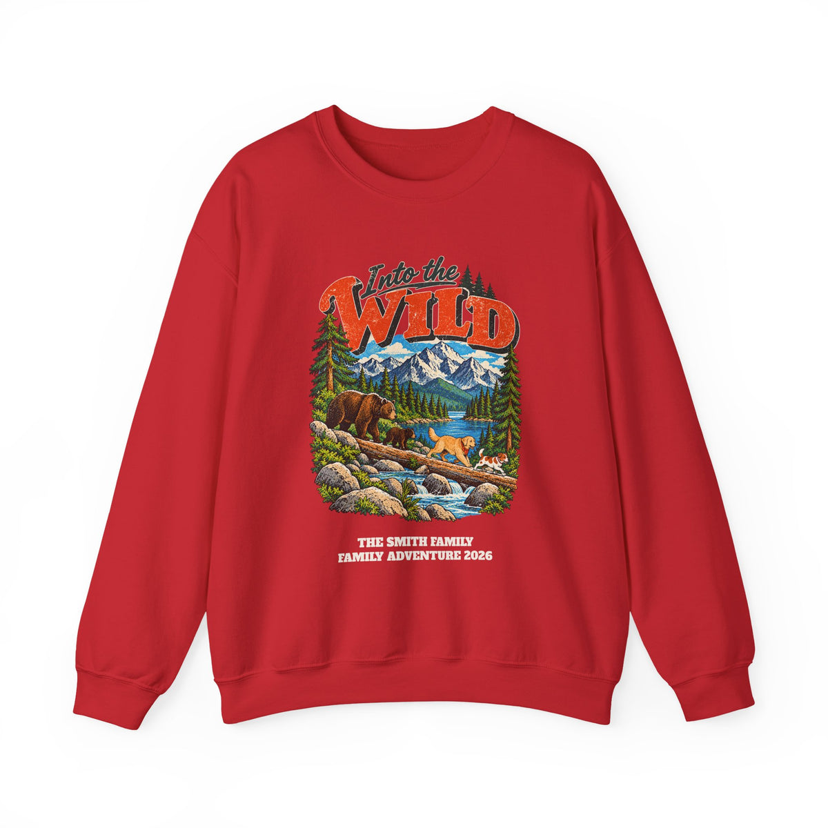 Custom Into the Wild Family Hiking Sweatshirt