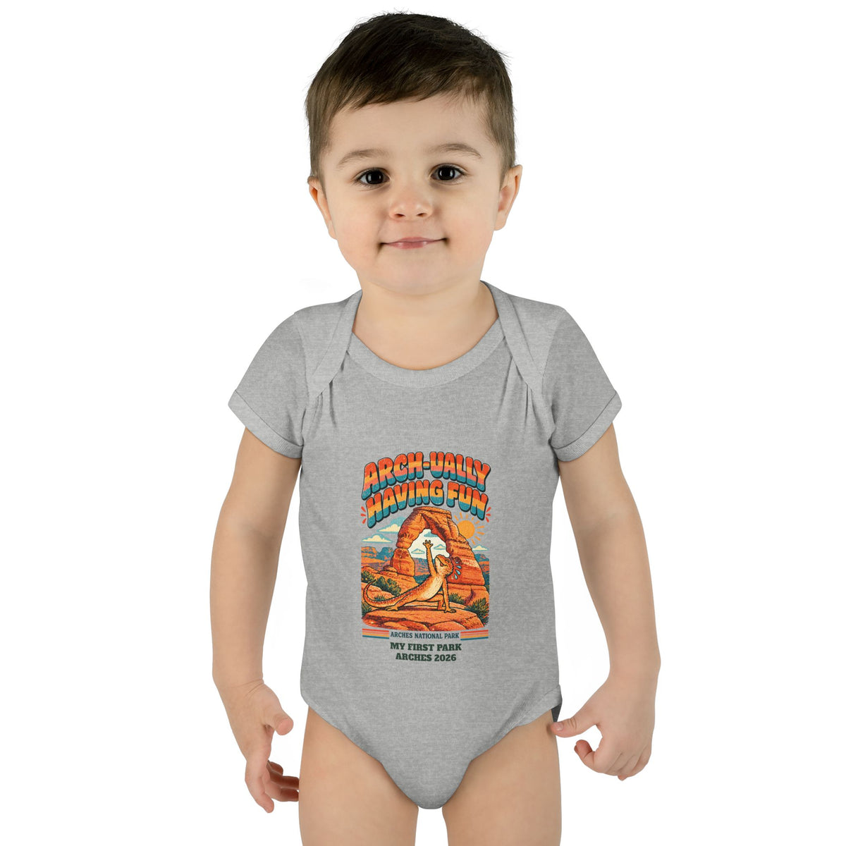Custom Baby Arches National Park Arch-ually Having Fun Onesie