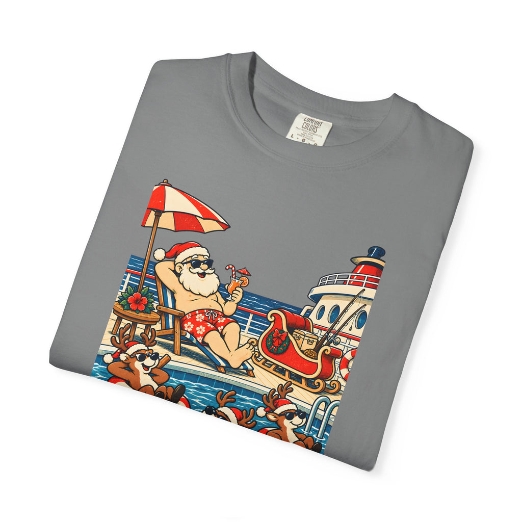 Custom Santa Pool Day Christmas Cruise Shirt