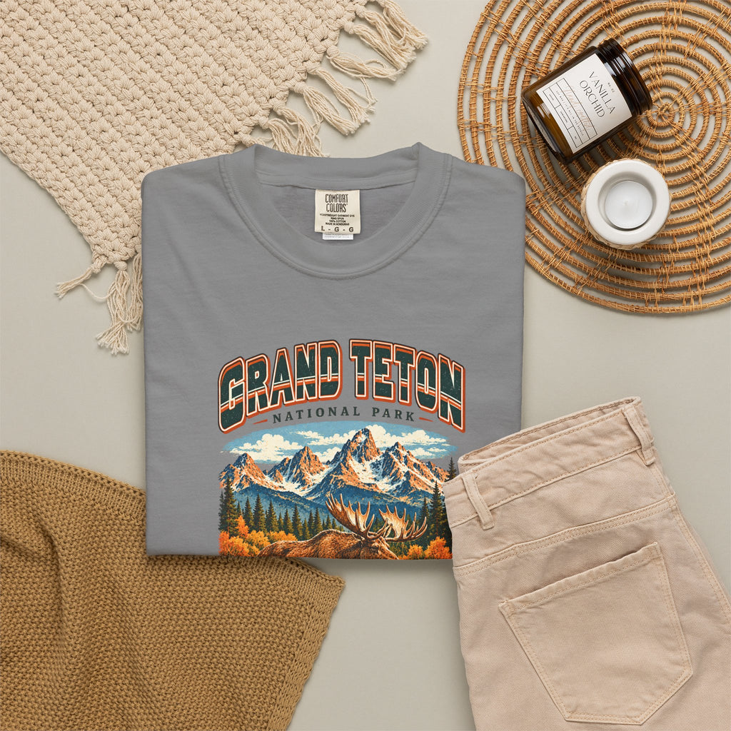 Custom Grand Teton National Park Vintage Moose Shirt