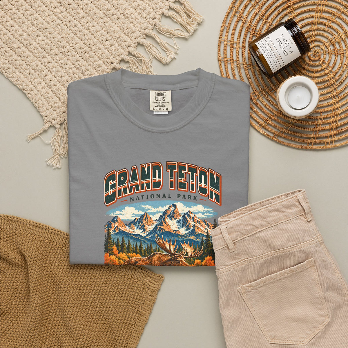 Custom Grand Teton National Park Vintage Moose Shirt