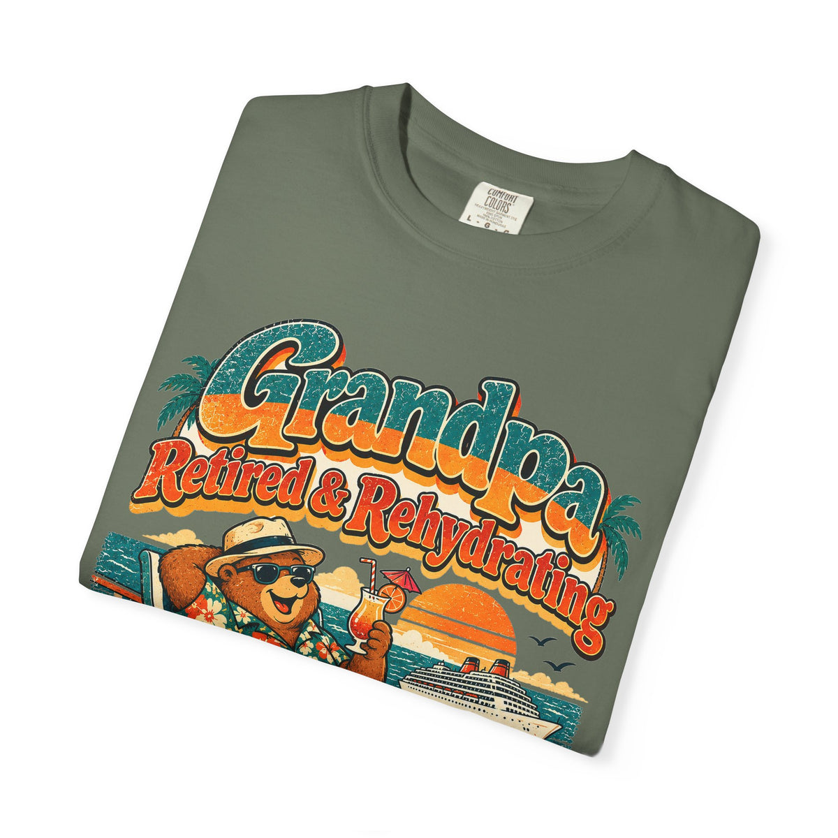 Custom Grandpa Retired & Rehydrating Cruise Shirt