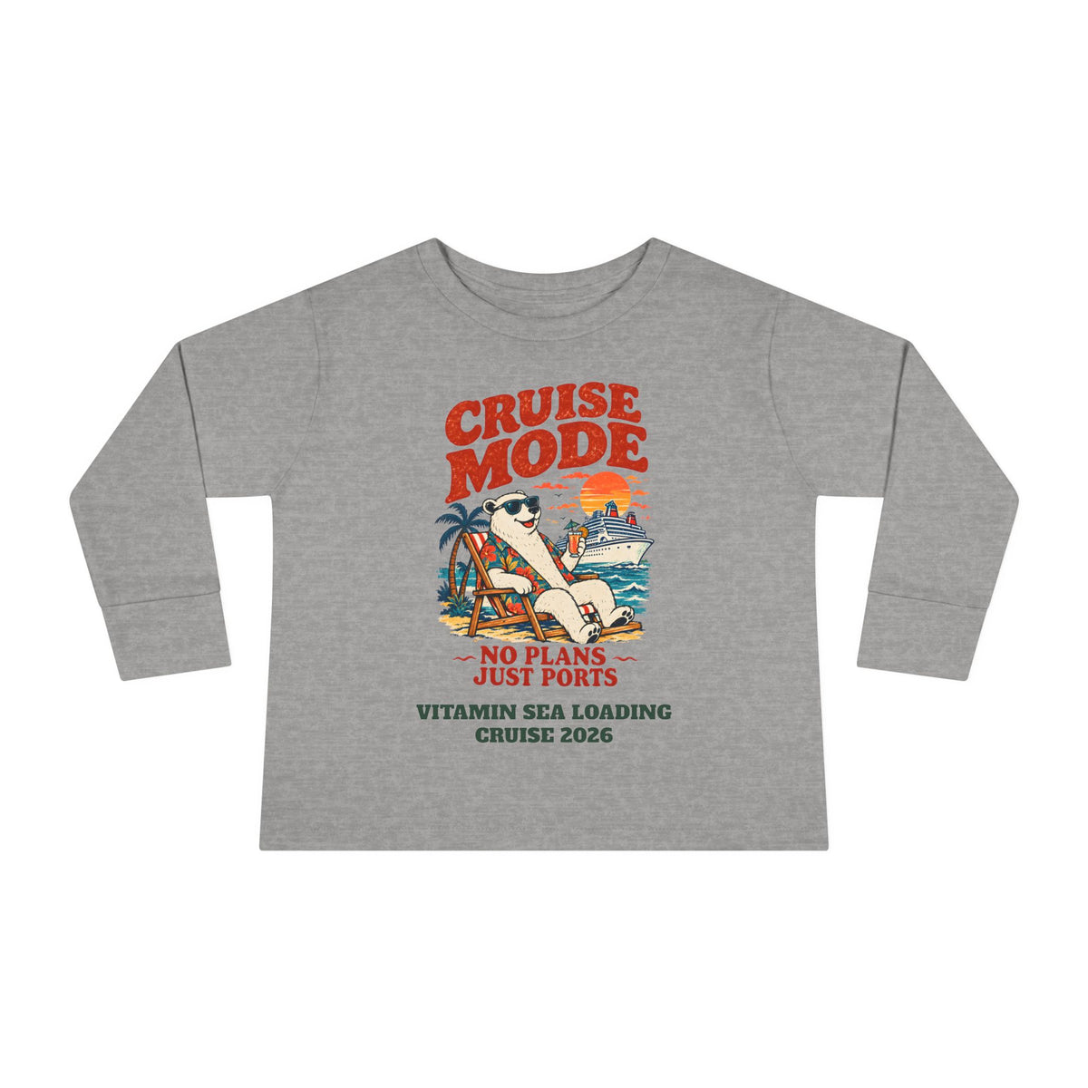 Custom Toddler Cruise Mode Family Cruise Long Sleeve Shirt