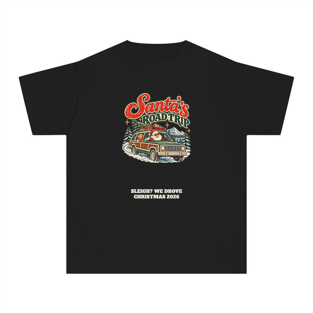 Custom Kids Santa's Road Trip Christmas Shirt