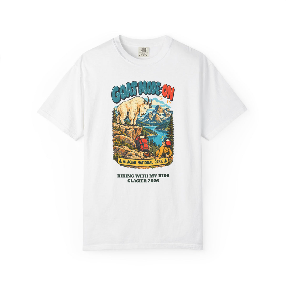 Custom Glacier National Park Funny Goat Mode Shirt