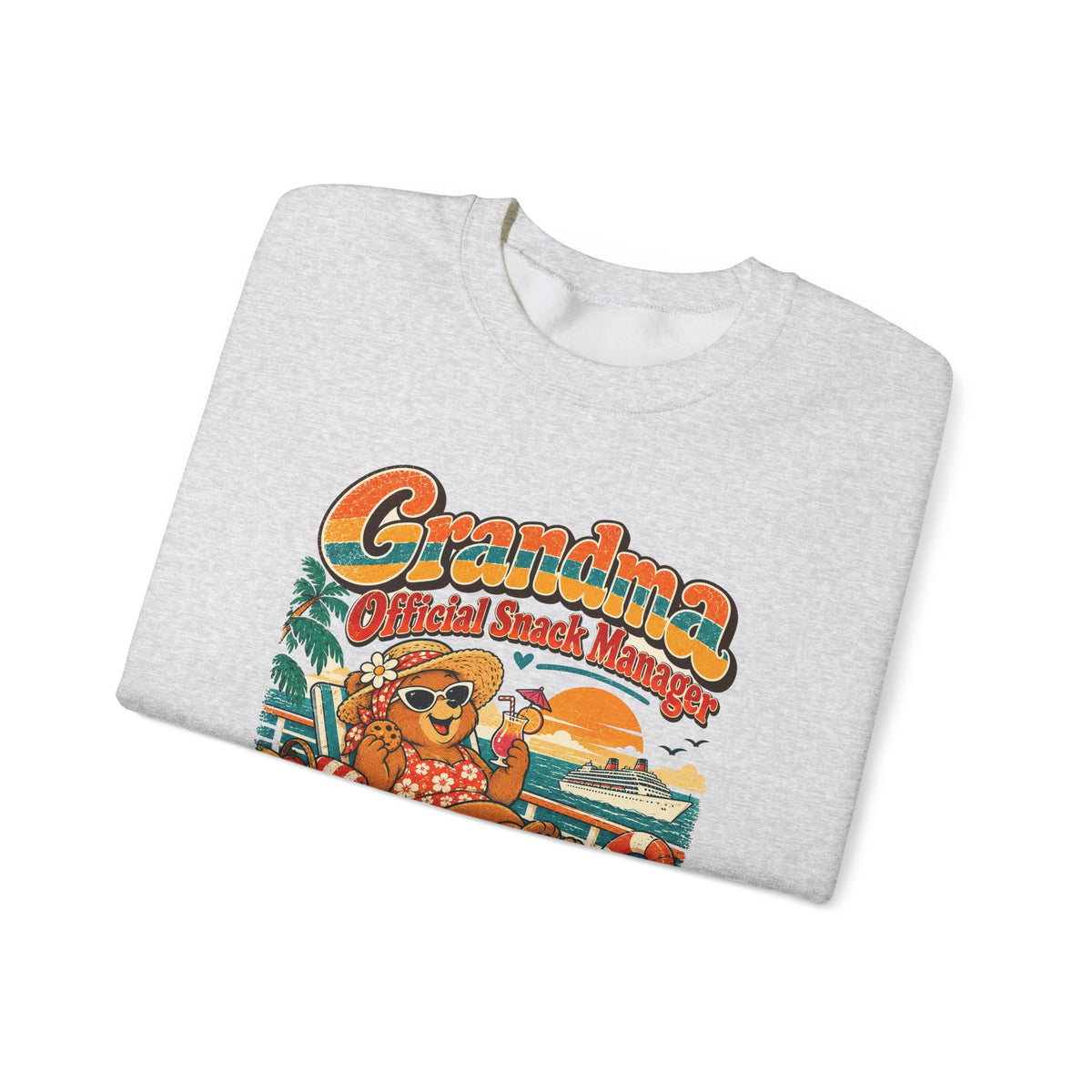 Custom Grandma Snack Manager Cruise Sweatshirt