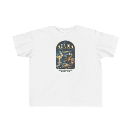 Custom Toddler Acadia National Park Lighthouse Night Sky Shirt
