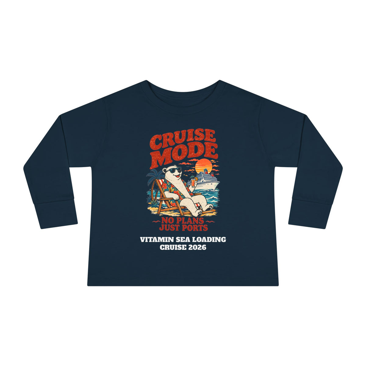 Custom Toddler Cruise Mode Family Cruise Long Sleeve Shirt