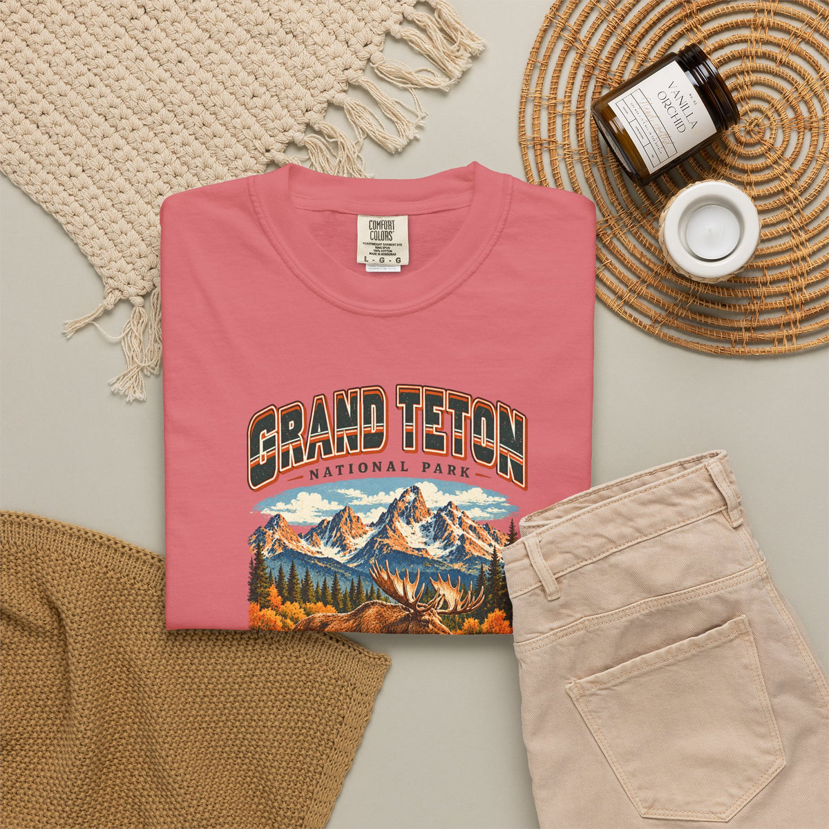 Custom Grand Teton National Park Vintage Moose Shirt