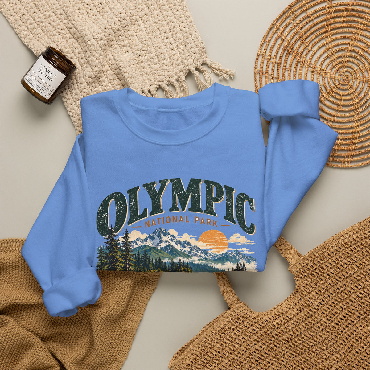 Custom Olympic National Park Family Trip Sweatshirt