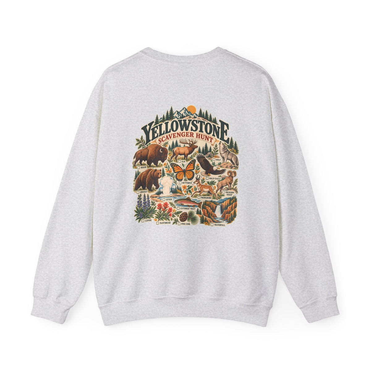 Custom Yellowstone Scavenger Hunt Sweatshirt