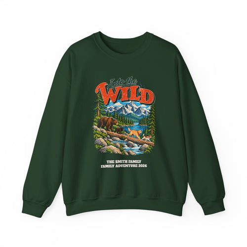 Custom Into the Wild Family Hiking Sweatshirt
