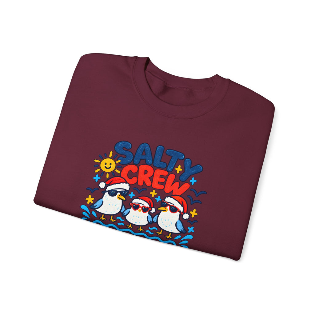 Custom Salty Crew Beach Christmas Sweatshirt