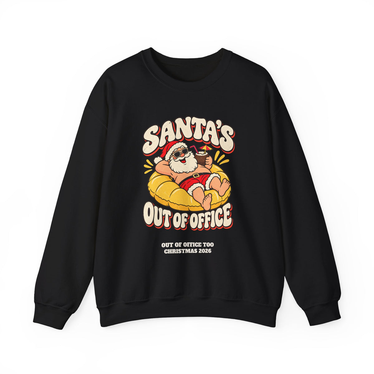 Custom Santa's Out Of Office Christmas Sweatshirt