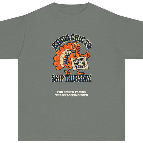 Custom Kids Kinda Chic to Skip Thursday Thanksgiving Shirt