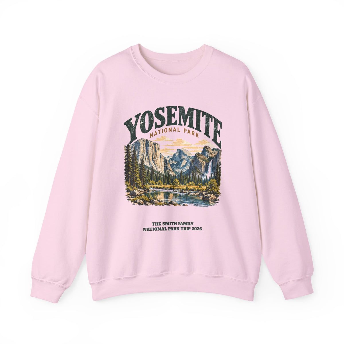 Custom Yosemite National Park Family Trip Sweatshirt