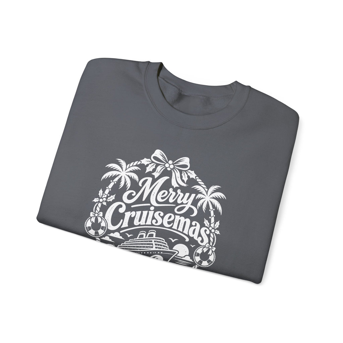 Custom Merry Cruisemas Palm Wreath Christmas Cruise Sweatshirt