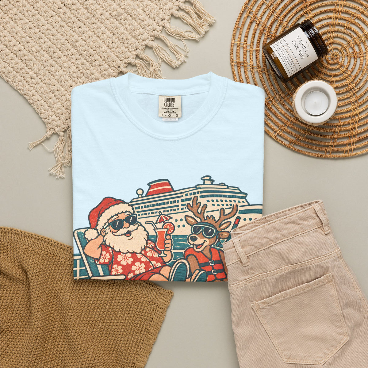 Custom Sleigh We Took a Ship Family Christmas Cruise Shirt