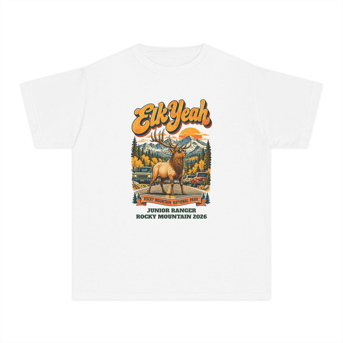Custom Kids Rocky Mountain National Park Elk Yeah Shirt