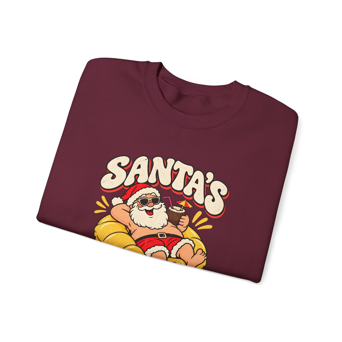 Custom Santa's Out Of Office Christmas Sweatshirt