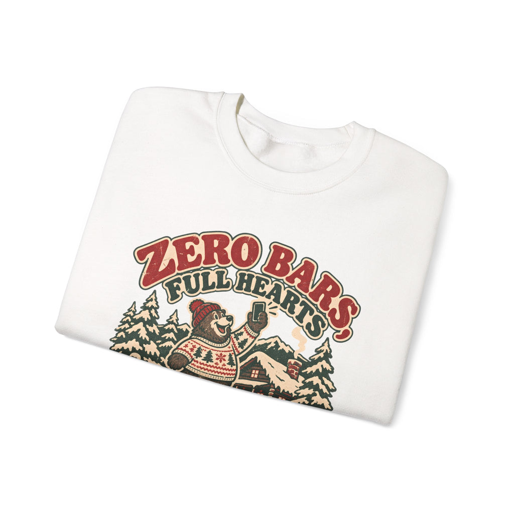 Custom Zero Bars Full Hearts Family Cabin Christmas Sweatshirt