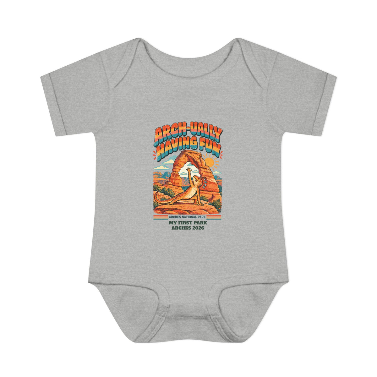 Custom Baby Arches National Park Arch-ually Having Fun Onesie