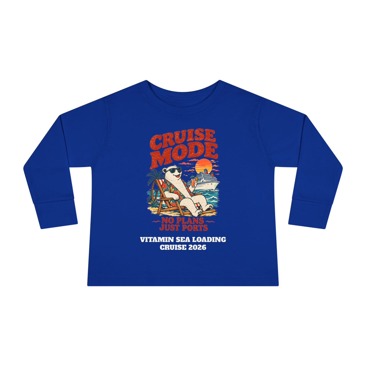 Custom Toddler Cruise Mode Family Cruise Long Sleeve Shirt