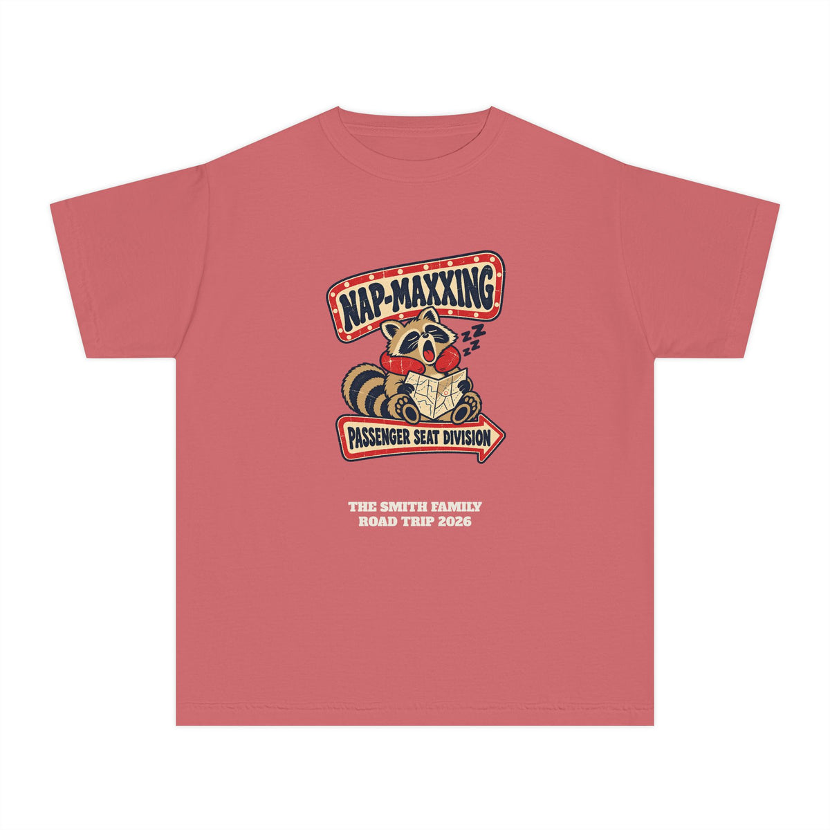Custom Kids Nap-Maxxing Road Trip Shirt