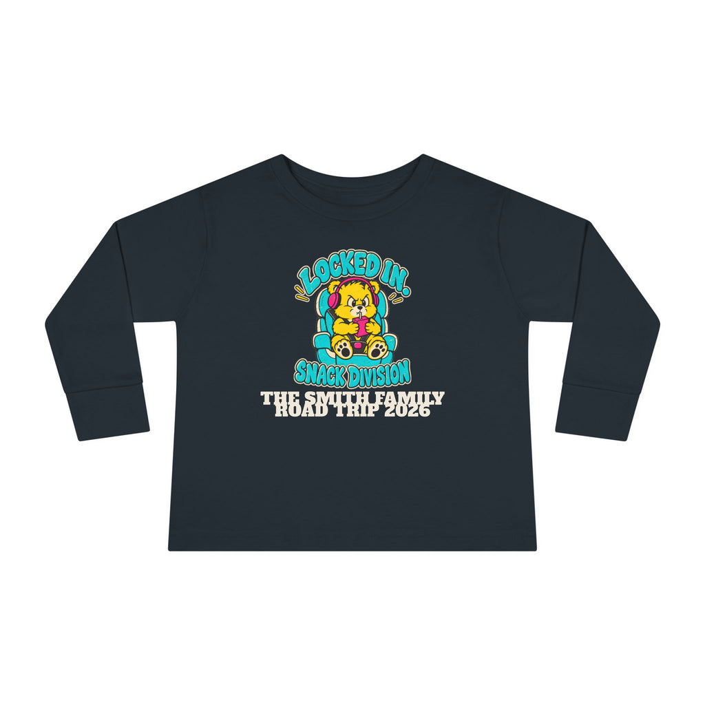 Custom Toddler Snack Division Road Trip Long Sleeve Shirt