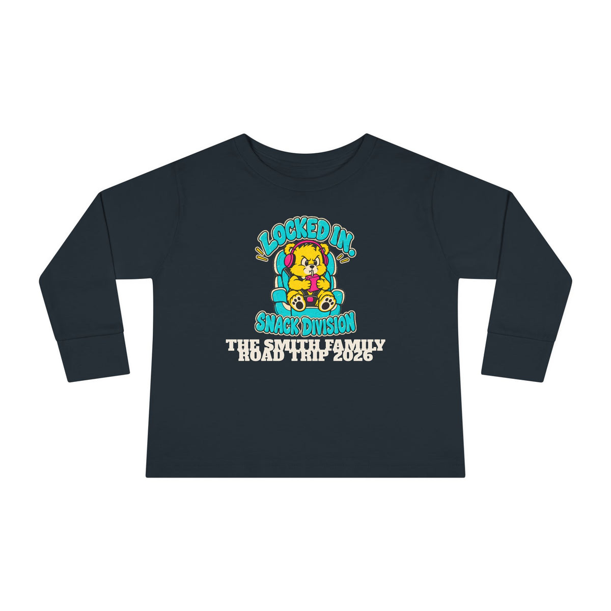 Custom Toddler Snack Division Road Trip Long Sleeve Shirt