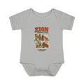 Custom Baby Zion National Park Stamp Collage Onesie