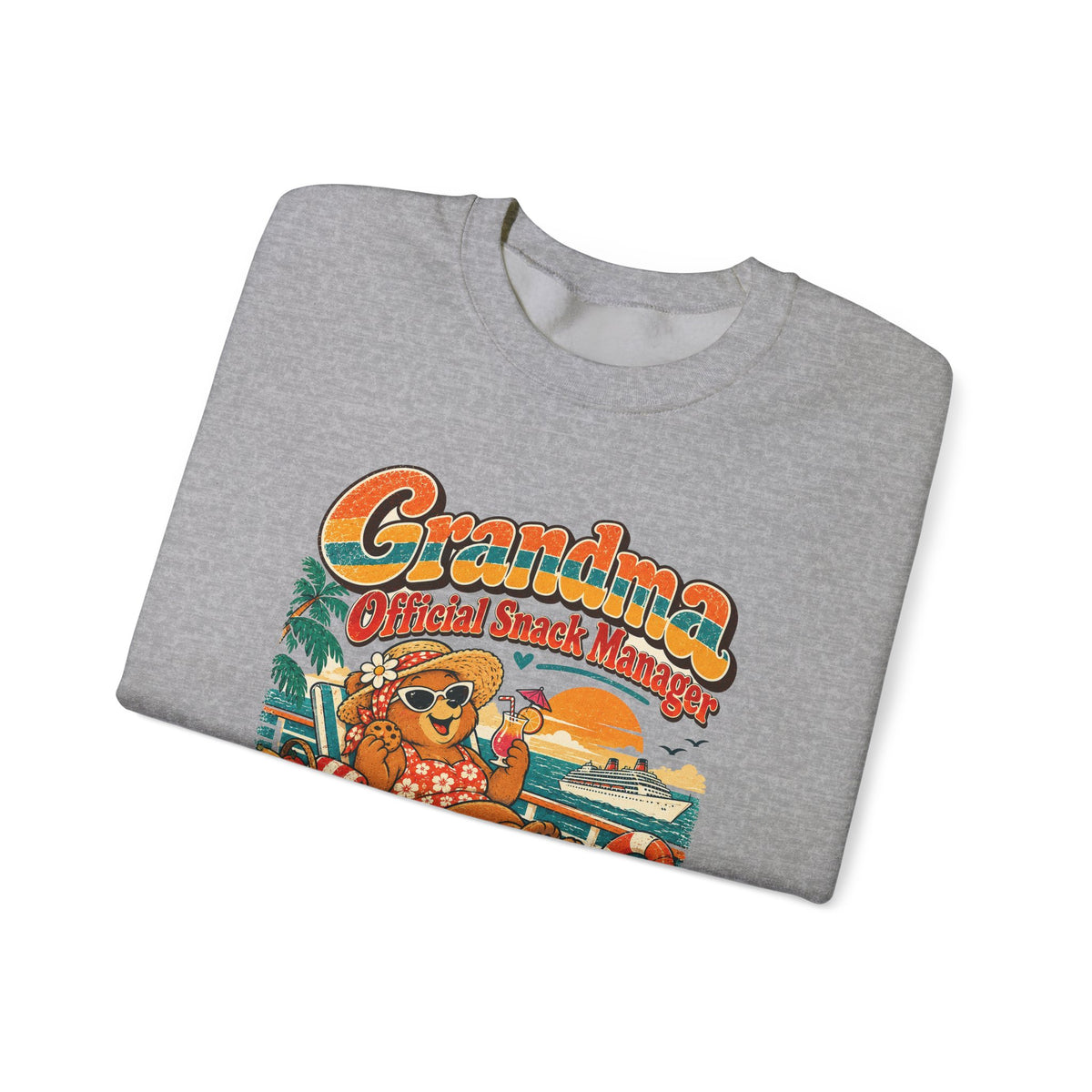Custom Grandma Snack Manager Cruise Sweatshirt