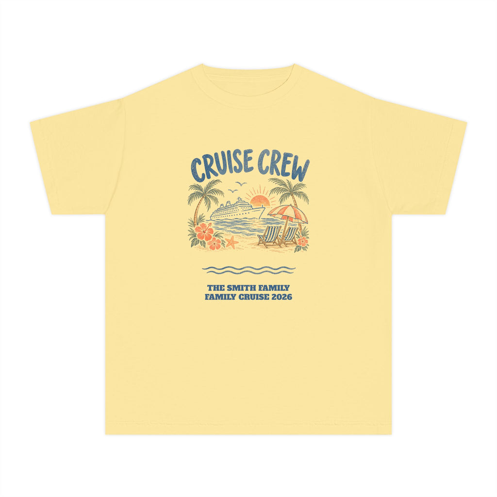 Custom Kids Cruise Crew Beach Shirt