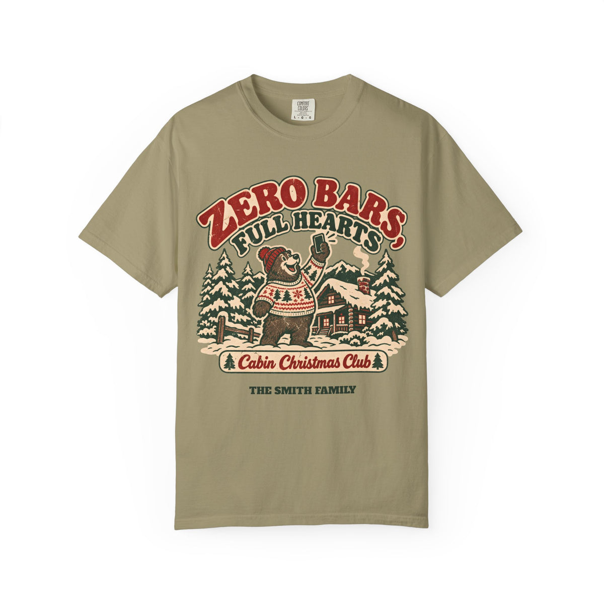 Custom Zero Bars Full Hearts Family Cabin Christmas Shirt