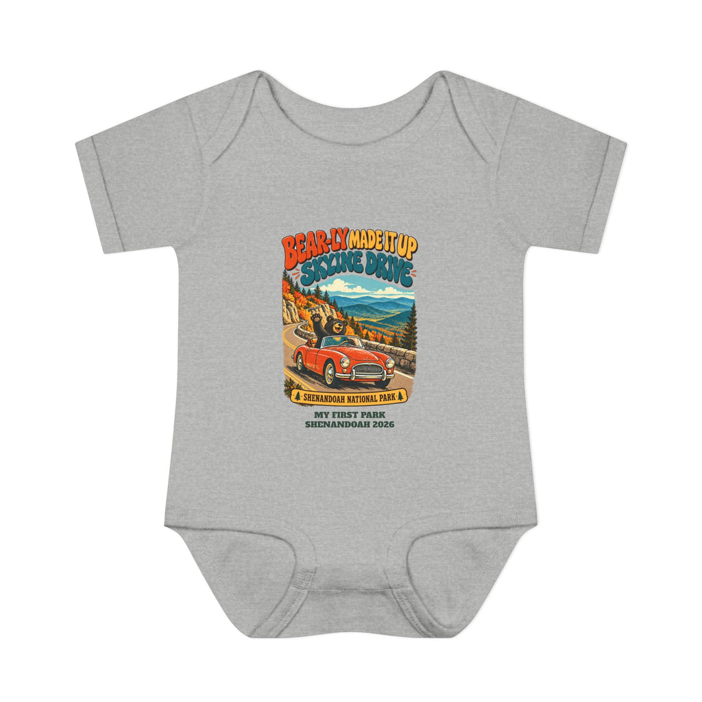 Custom Baby Shenandoah National Park Funny Bear Skyline Drive Onesie