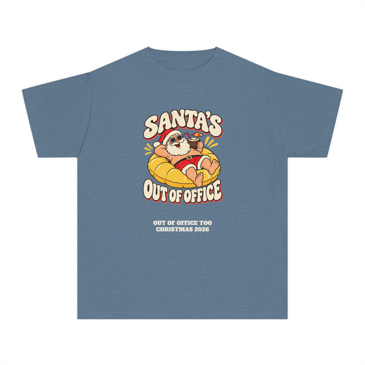 Custom Kids Santa's Out Of Office Christmas Shirt