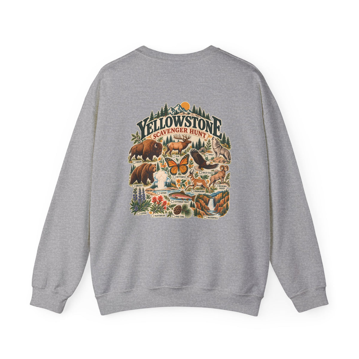 Custom Yellowstone Scavenger Hunt Sweatshirt