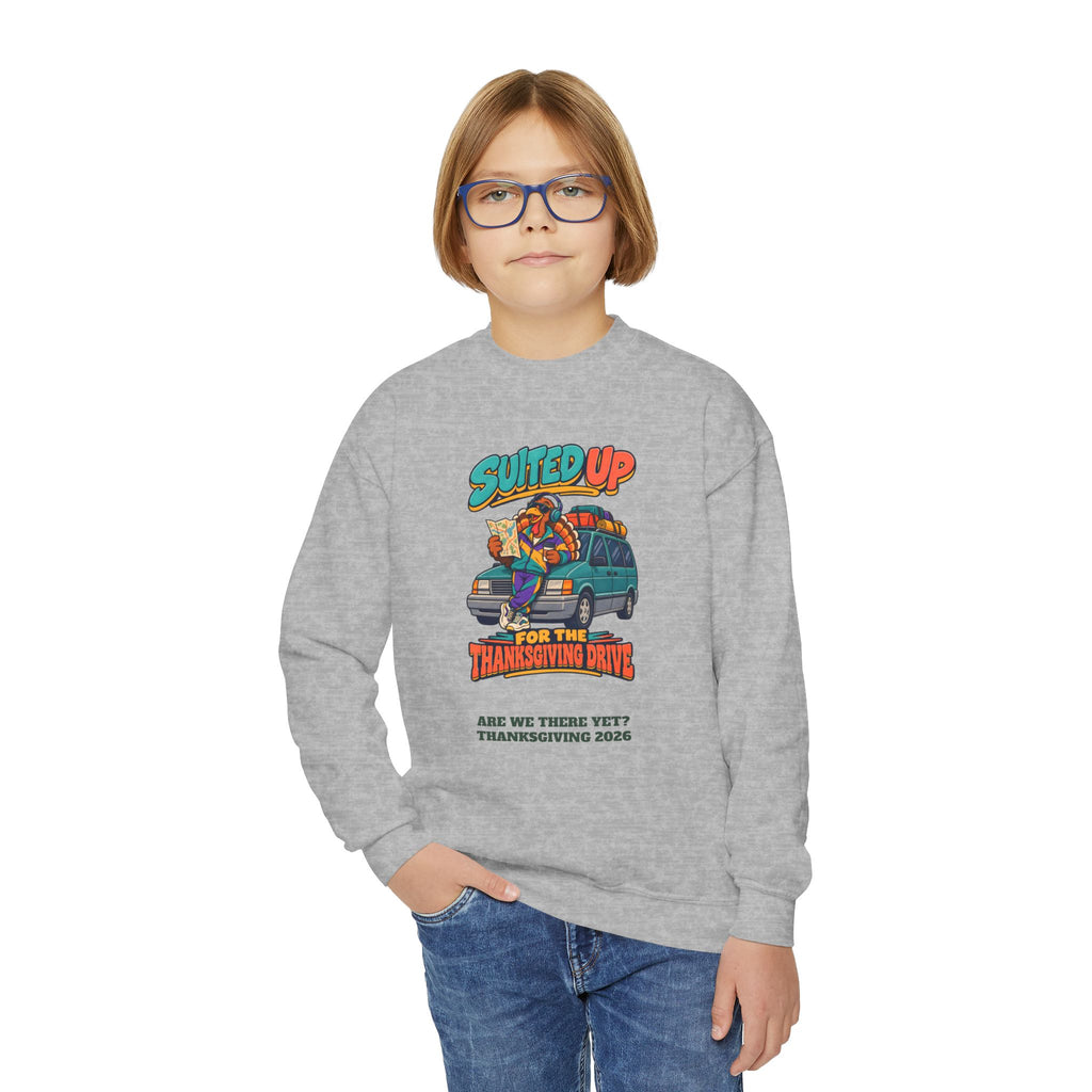 Custom Kids Suited Up For The Thanksgiving Drive Sweatshirt