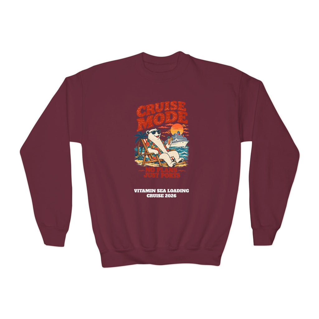 Custom Kids Cruise Mode Family Cruise Sweatshirt