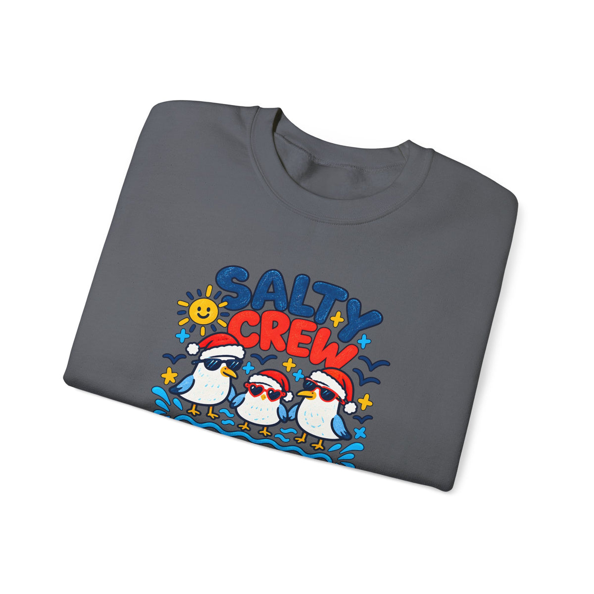 Custom Salty Crew Beach Christmas Sweatshirt