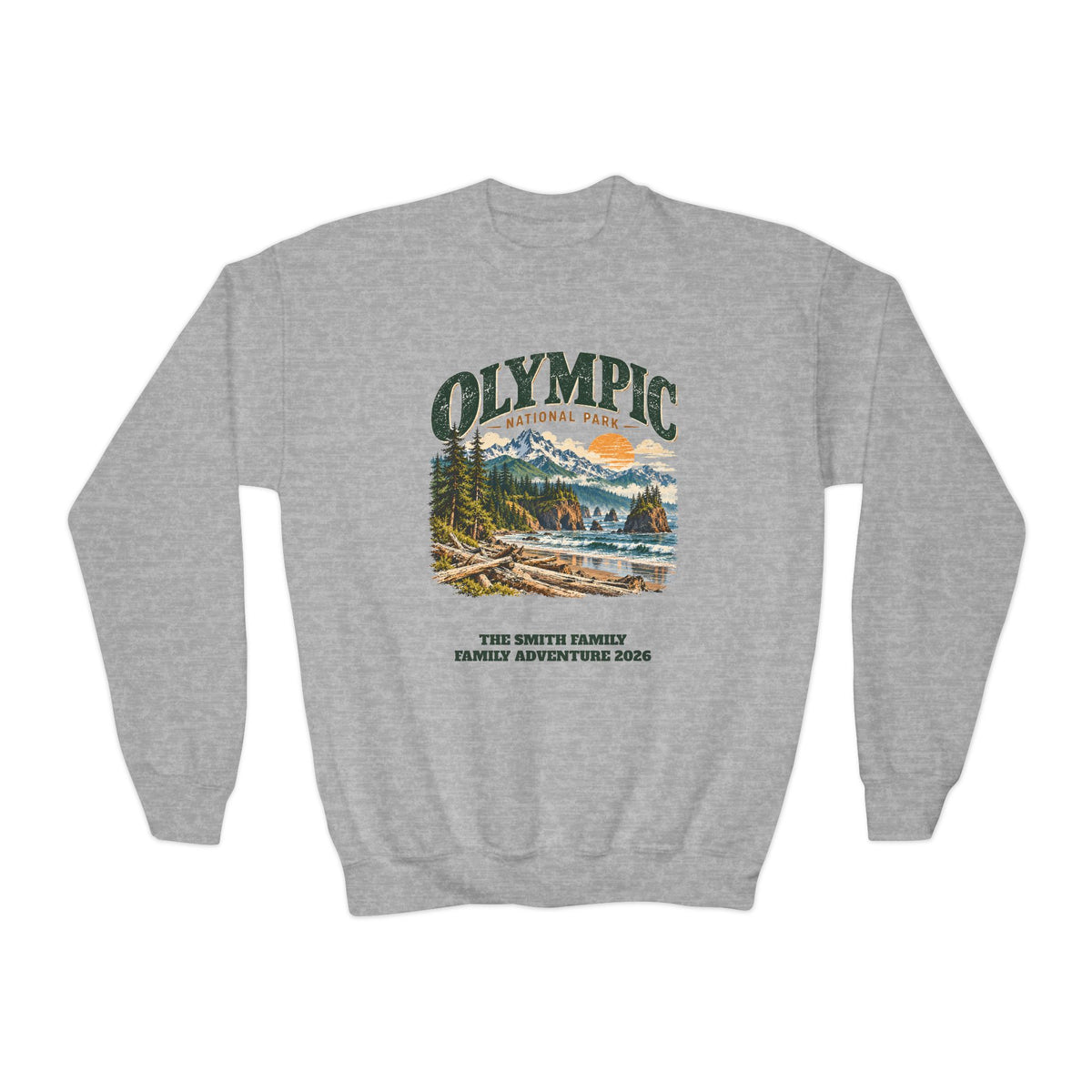 Custom Kids Olympic National Park Sweatshirt