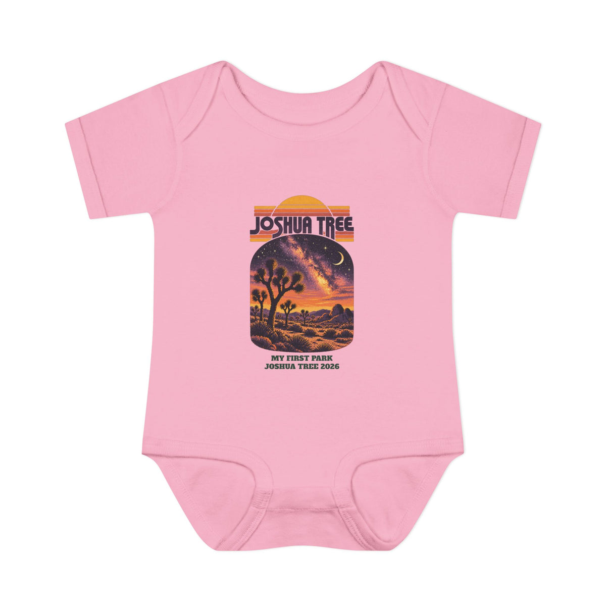 Custom Baby Joshua Tree National Park Night Sky Onesie