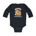 Custom Baby Santa's Out Of Office Christmas Long Sleeve Onesie